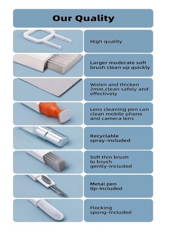 Generic 32 In 1 Computer Cleaning Kit, Screen And Keyboard Cleaning Brush, Phone Cleaner, Bluetooth Earphone Cleaning Pen  - Image 3