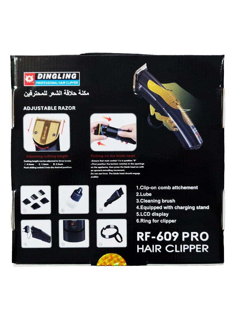 دينجلينج - ماكينة قص الشعر ذات التقنية المتقدمة بتصميم جديد RF-609 PRO - Image 1