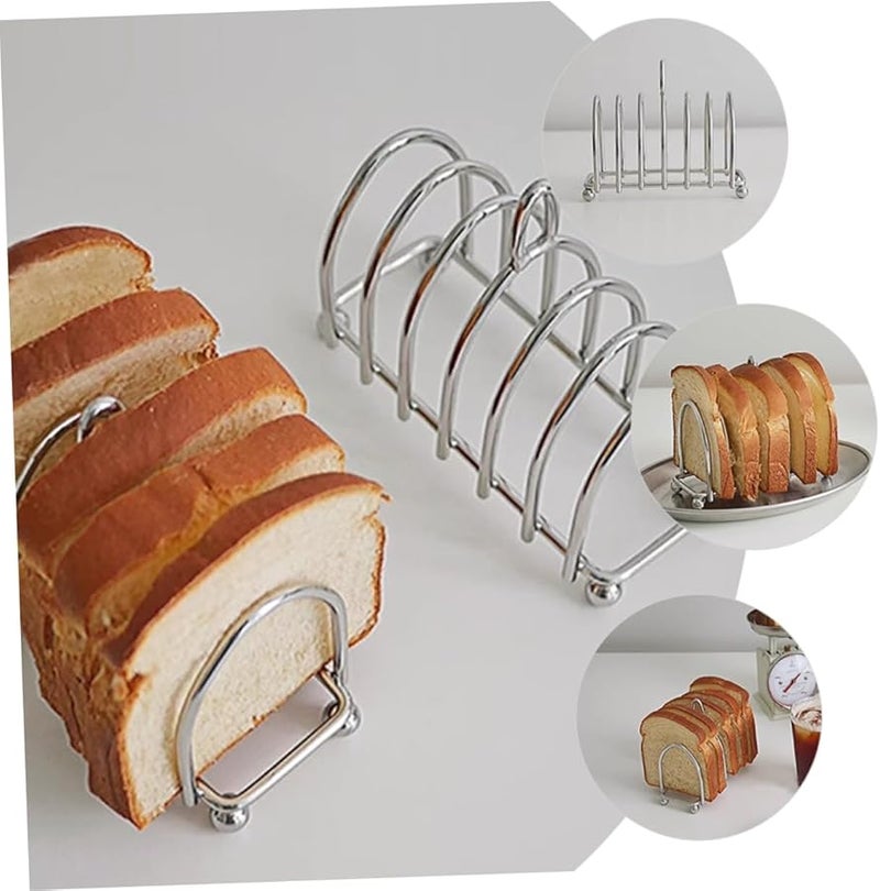 Stainless Steel Toast Rack Bread Holder Metal Stand Easy Clean Kitchen Supply - Image 5