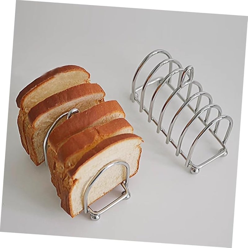 Stainless Steel Toast Rack Bread Holder Metal Stand Easy Clean Kitchen Supply - Image 3