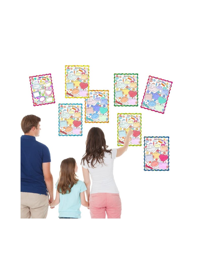 Classroom Coloring Posters for Kids, DIY Craft Activities, Party Favor Supplies, Back to School Essentials for Kindergarten, Preschool, and Elementary (40 Pack)