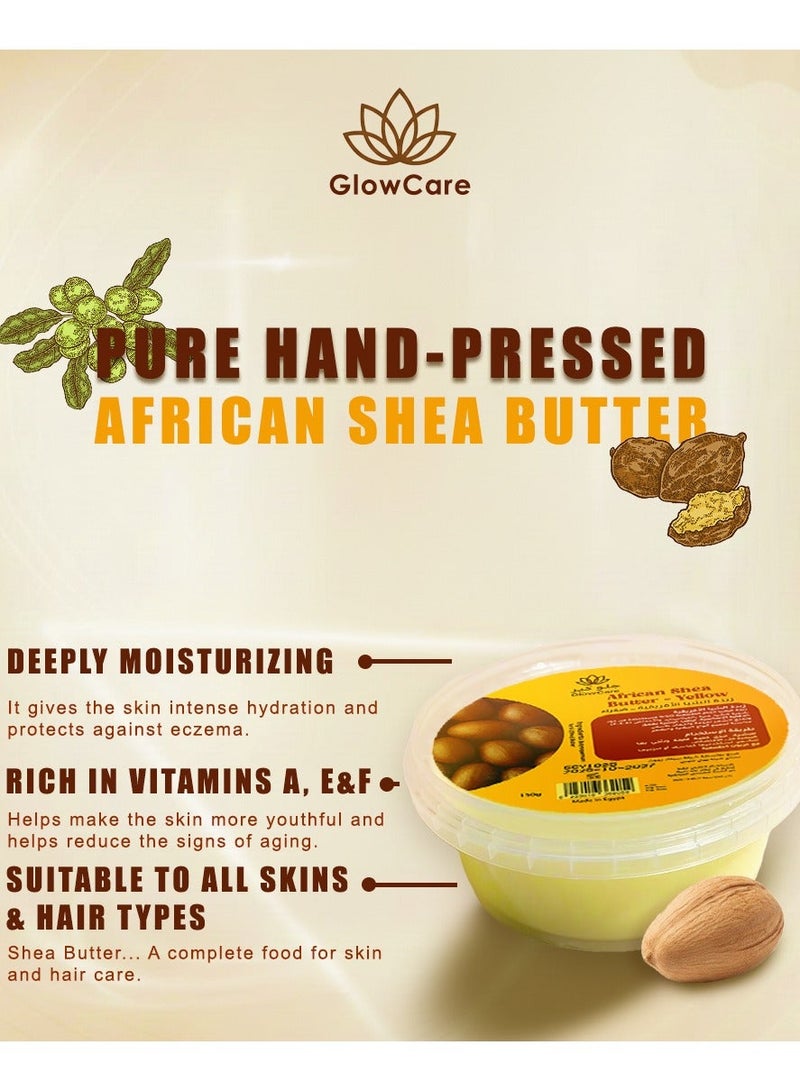 GlowCare African Shea Butter Yellow 150g - Image 2