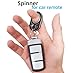 YIPUKIYI Keychain Spinner Fidget Ring Metal Key Chain Spinner Fidget Ring Type Toy for Man Women and Kids Black - Image 3