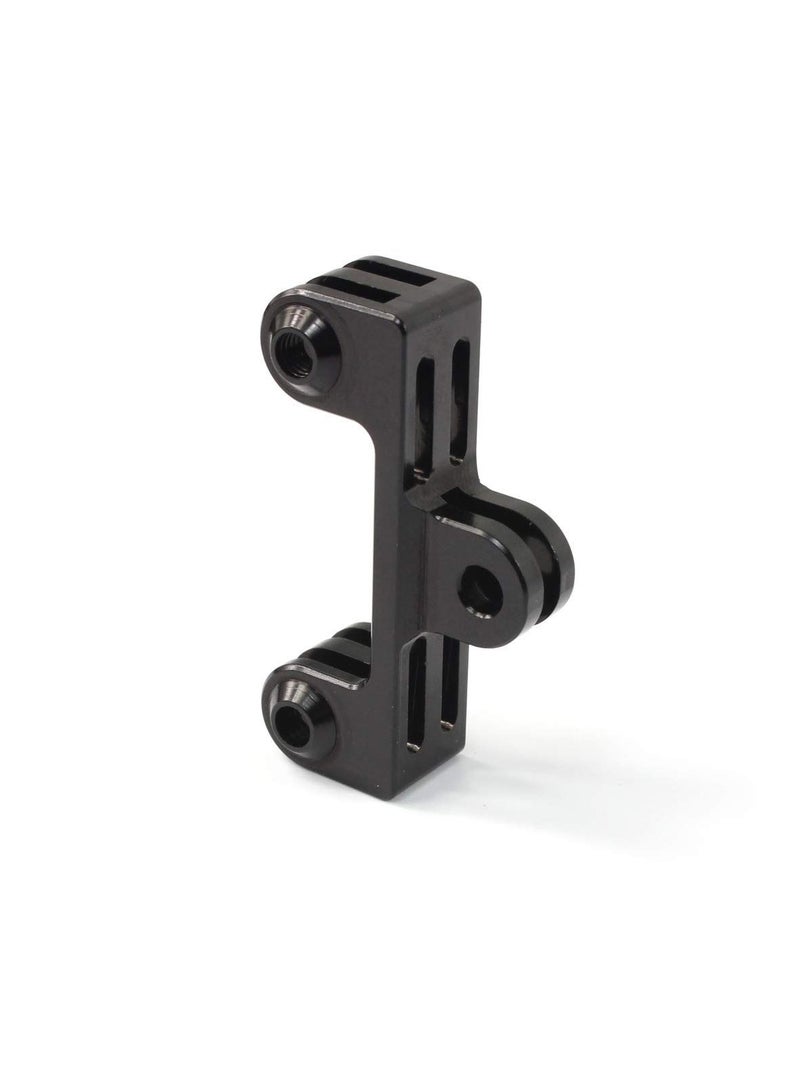 Y&D Motion Camera Dual Mount Adapter, Aluminum Twin Adapter for GoPro Hero 4 5 6 7 8 9 Black Silver Session, AKASO/ Campark/ YI & Other Action Cameras  - Image 3
