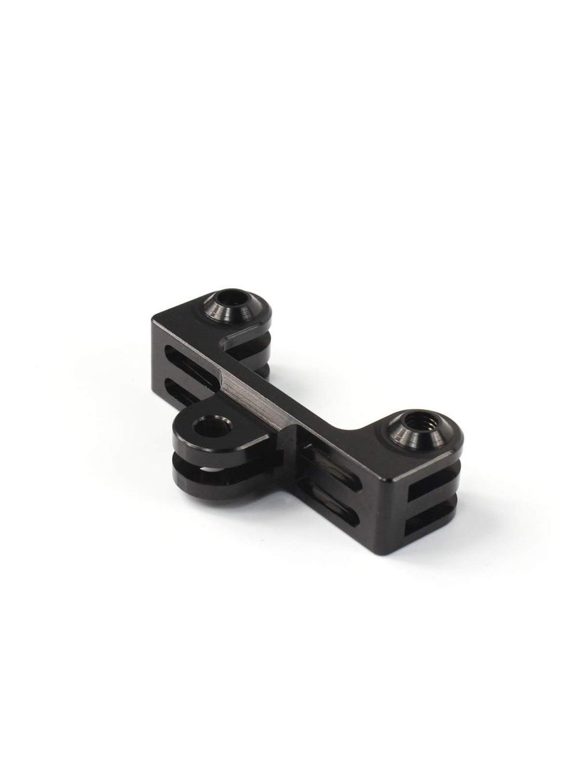 Y&D Motion Camera Dual Mount Adapter, Aluminum Twin Adapter for GoPro Hero 4 5 6 7 8 9 Black Silver Session, AKASO/ Campark/ YI & Other Action Cameras  - Image 1