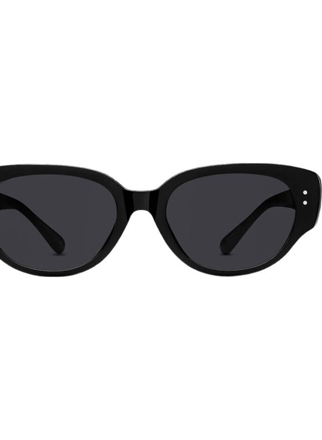 Loho Cat Eye Sunglasses For Women, New Narrow Frame Retro Polarized Sunglasses For Men, Slimming High-End Protective Eyewear - Image 1
