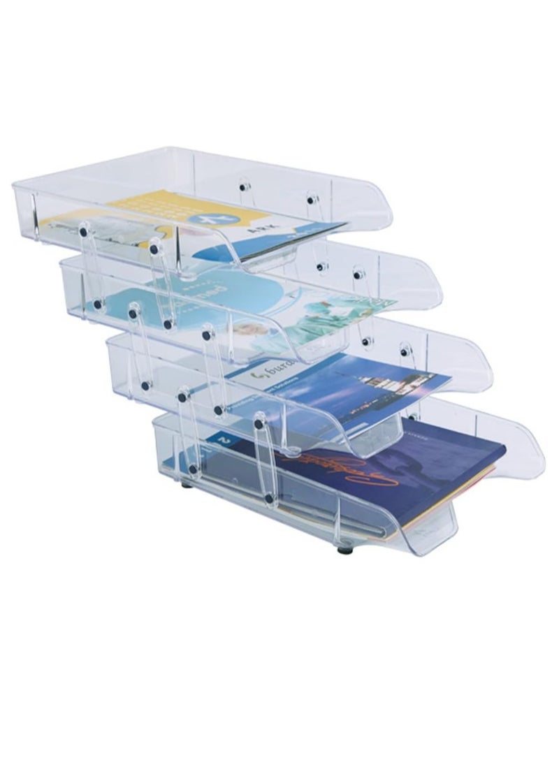 ارك صينية منزلقة بـ4 طبقات من ايه ار كيه، لون شفاف - Image 2