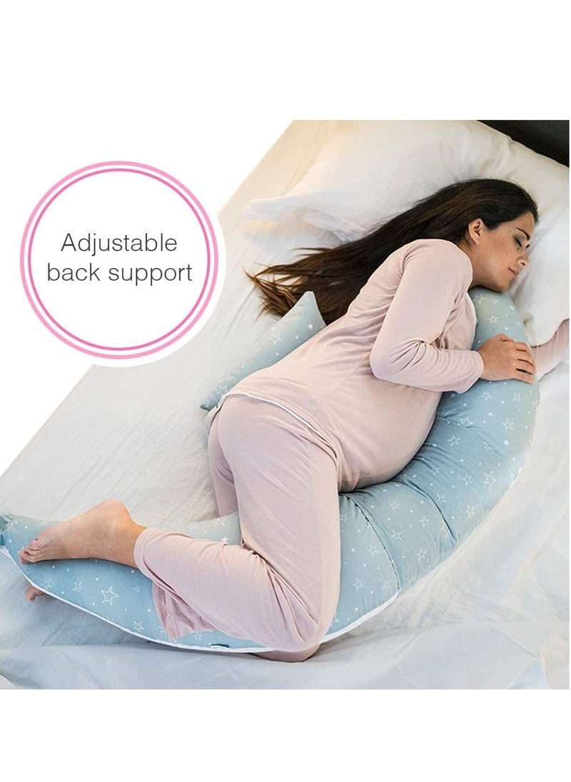 Nuvita - Nuvita - 12-In-1 Pregnancy & Nursing Pillow - Grey Star - Image 1