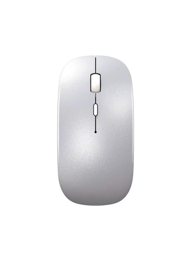 【94% Favorable Rate】 Wireless Mouse Bluetooth Mute Rechargeable Dual-mode Desktop Office Game Notebook Power-Specification:Bluetooth 5.2 Dual-mode Rechargeable Silent Version-pure White - Image 5