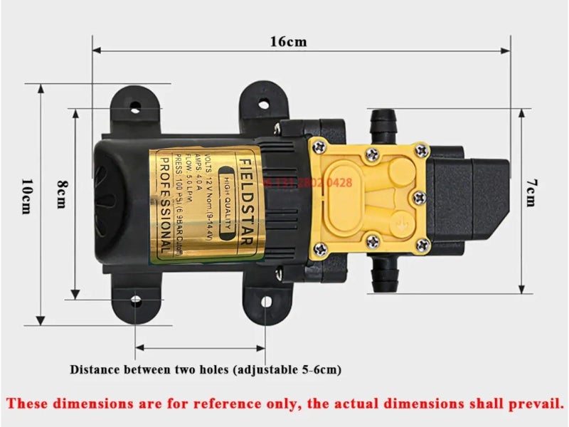 FIELDSTAR Heavy Duty Battery Sprayer Motor 12v - Image 4