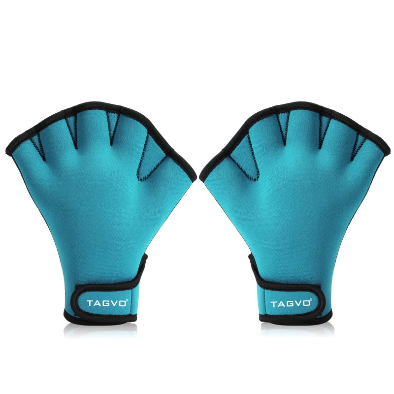 TAGVO Aquatic Gloves for Helping Upper Body Resistance, Webbed Swim Gloves Well Stitching, No Fading, Sizes for Men Women Adult Children Aquatic Fitness Water Resistance Training - Image 1