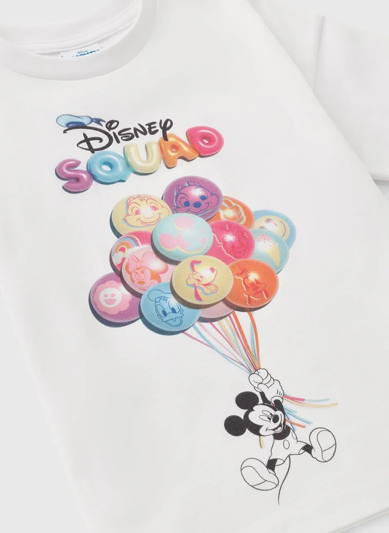 ماتلان Disney Girls White Squad T-Shirt