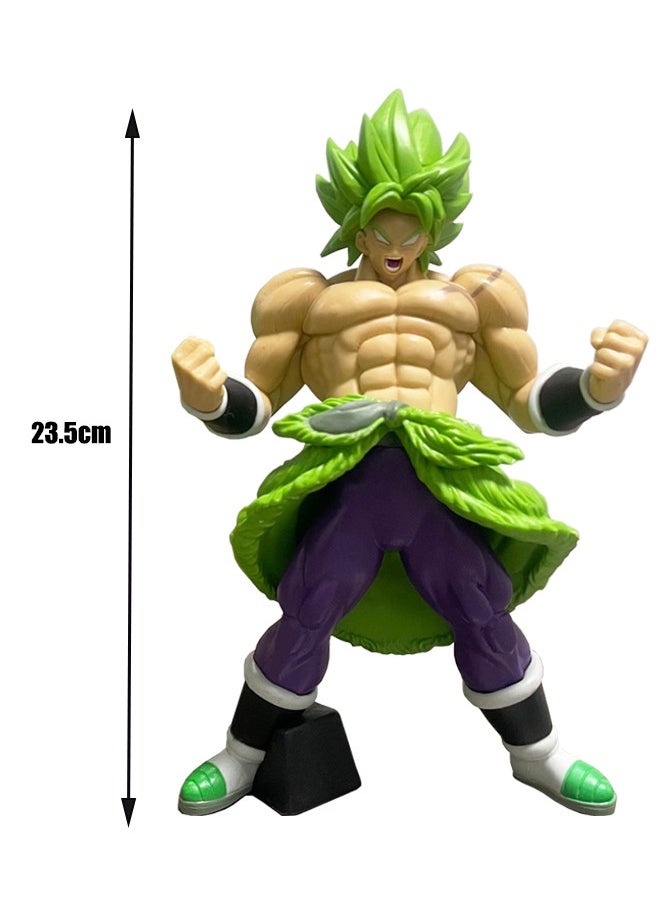 Dragon Ball - Dragon Ball Broli Action Figure, Super Saiyan Figure Toy, Anime Realistic Collectible Figure, High Quality Anime Action Figure Toy for Collection, Decoration, As Valuable Gift 23.5CM - Image 1