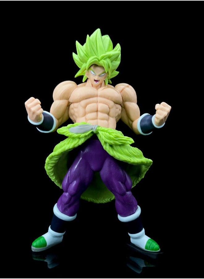Dragon Ball - Dragon Ball Broli Action Figure, Super Saiyan Figure Toy, Anime Realistic Collectible Figure, High Quality Anime Action Figure Toy for Collection, Decoration, As Valuable Gift 23.5CM - Image 1