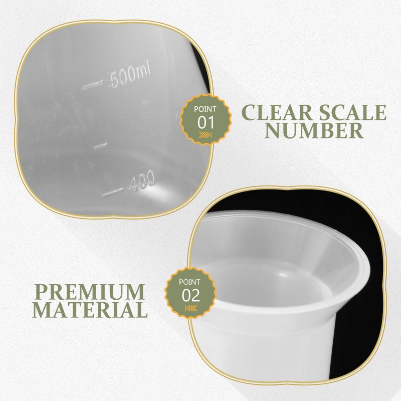 4pcs Erlenmeyer Flask Set 50ml 100ml 250ml 500ml Pp Scale for Chemistry Lab Experiments - Image 4