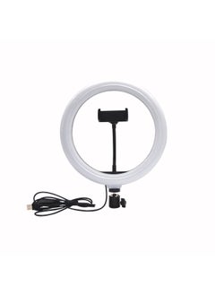 General E-commerce 12-inch RGB Lights 10-inch 26cm Fill Lights Beauty Lights Selfie Photography Lights Anchor Live Lights-Color:26cm Ring Light RGB + Gimbal + Hose Phone Clip  - Image 1