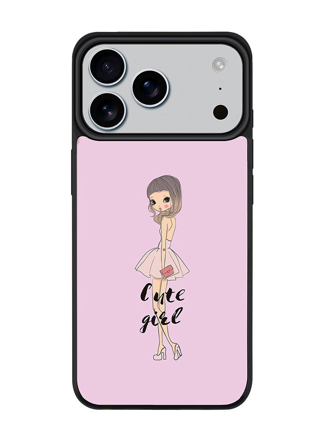 Stylizedd iPhone 17 Pro Max Case, [Compatible with MagSafe] Slim Magnetic cover Phone Case iPhone 17 Pro Max -Coy Cute Girl - Image 1