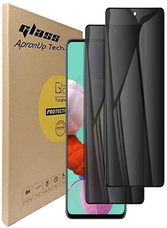 N.C [2-Pack] Tempered Glass Privacy Screen Protector for Samsung Galaxy A53/ A52 / A51 /S20 FE, Anti-Spy 9H Protector Film for Galaxy A53 5G A52(4G/5G) A51 S20 FE 6.5", Case Friendly Easy Install - Black - Image 1