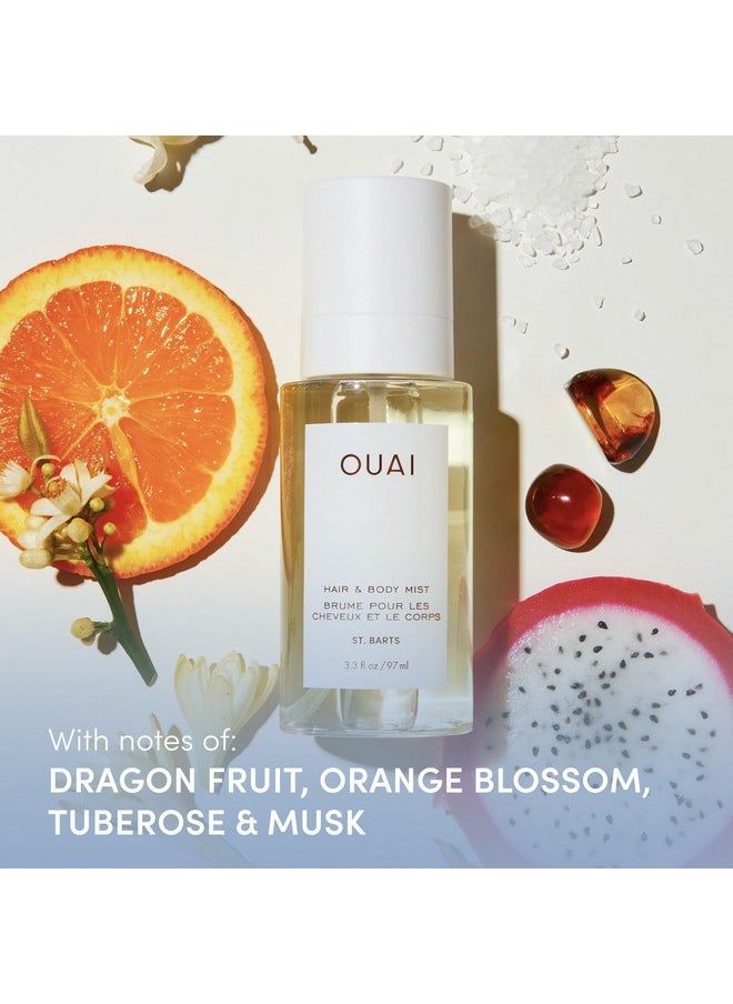 Ouai - St. Barts Hair And Body Mist - Tropical-Scented Hair Perfume And Body Spray - Notes Of Dragonfruit, Orange Blossom, Tuberose & Musk (3.3 Fl Oz) - Image 1