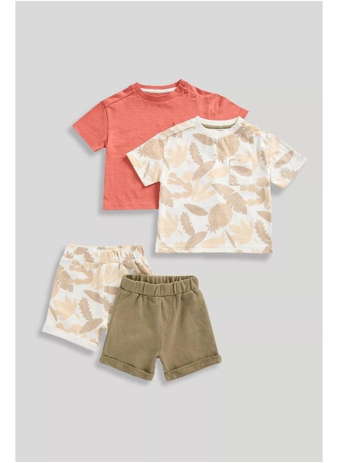 mothercare T-Shirt and Shorts 4-Piece Set  - Image 1