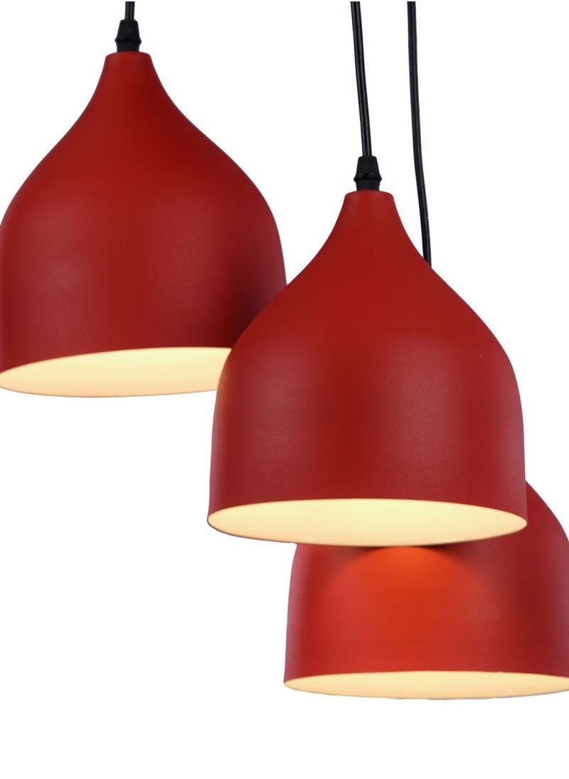 Red Modern ostrich ceiling lamp 3M10R
