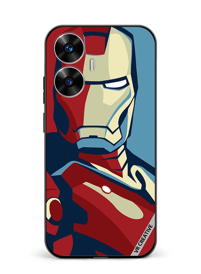 VR CREATIVE Protective Case Cover For Realme C55 Iron Man Red And Blue Design Multicolour - Image 1