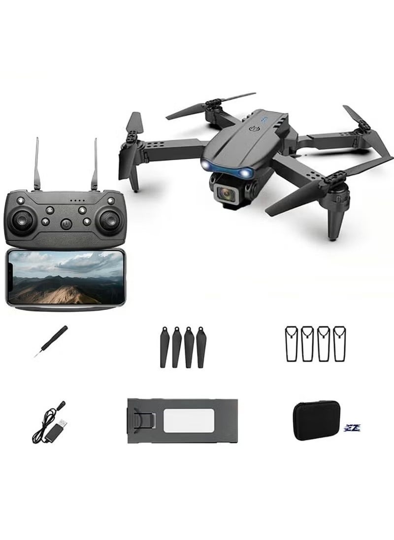 Generic - E99 Drone with Camera – Foldable RC Quadcopter for Beginners, Remote Control Drone Toys, Indoor & Outdoor Use, Affordable UAV, - Image 1