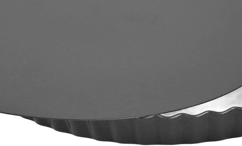 Pssopp Round Tart Pan, Removable Bottom Non Stick Tart Pan, Fluted Quiche for Baking and Serving Delicious ([Thickened] 12-inch live bottom pie plate) - Image 5