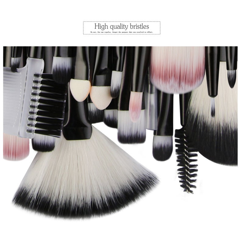 Set of 25 PCS Makeup Brush Kit for Foundation Liquid Cream Blending Powder Eyeshadow Blush Cosmetics Concealer Brushes with Soft & Dense Bristles - Image 4
