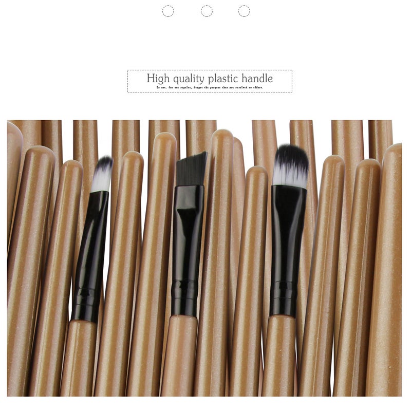 Set of 25 PCS Makeup Brush Kit for Foundation Liquid Cream Blending Powder Eyeshadow Blush Cosmetics Concealer Brushes with Soft & Dense Bristles - Image 5