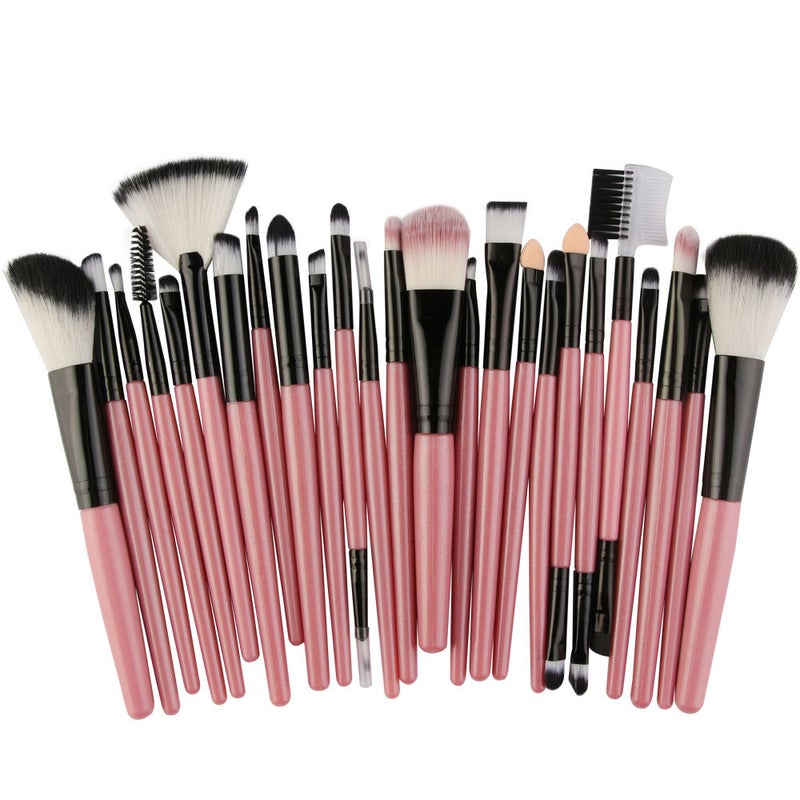 Set of 25 PCS Makeup Brush Kit for Foundation Liquid Cream Blending Powder Eyeshadow Blush Cosmetics Concealer Brushes with Soft & Dense Bristles - Image 1