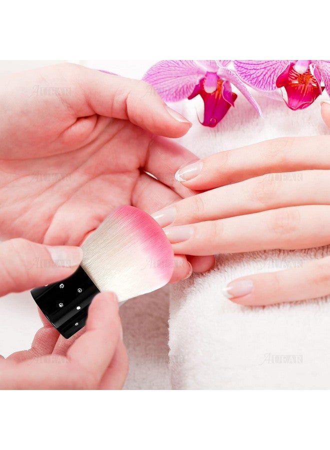 AUEAR 4 Pack Multicolor Nail Powder Brush Nail Dust Brushes Nail Art Cleaner Brush Nail Art Cleaning Tools For Women And Girls - Image 3