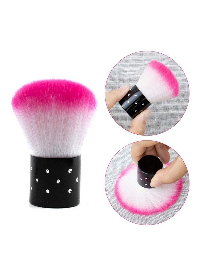 AUEAR 4 Pack Multicolor Nail Powder Brush Nail Dust Brushes Nail Art Cleaner Brush Nail Art Cleaning Tools For Women And Girls - Image 5