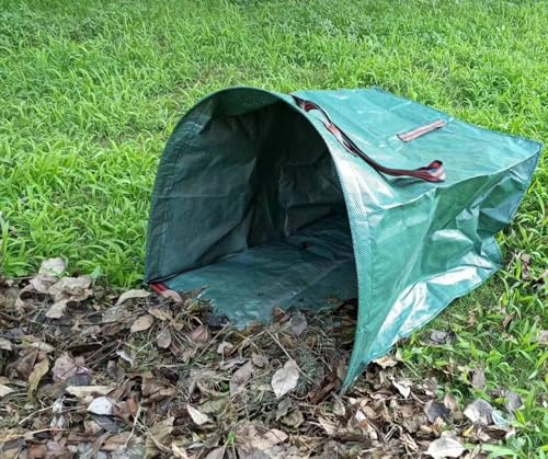 RISETEX 2-Pack Yard Waste Bags，Large Yard Dustpan-Type Garden Bag for Collecting Leaves，Reuseable Heavy Duty lawn and leaf bags，Garden Waste Container for Clean Up Outdoor Debris Leaves Grass Clippings - Image 5