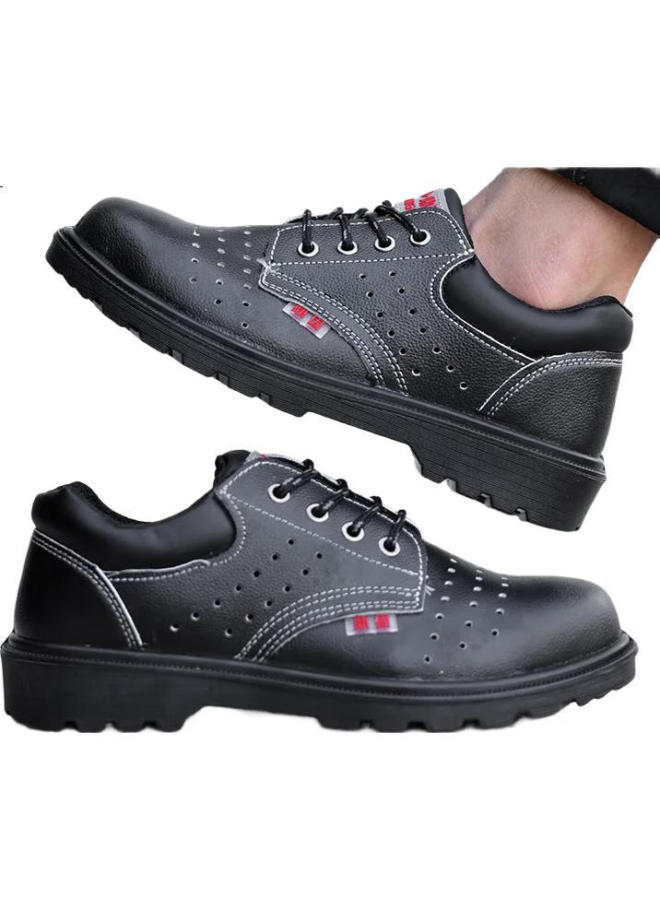 Dinggu Men'S Safety Shoes With Steel Toe Cap And Steel Midsole, Anti-Smashing And Puncture-Proof, Solid Bottom, Model 1123Heik37 - Image 1