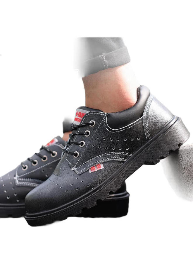 Dinggu Men'S Safety Shoes With Steel Toe Cap And Steel Midsole, Anti-Smashing And Puncture-Proof, Solid Bottom, Model 1123Heik37 - Image 2
