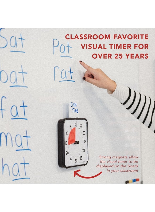 TIME TIMER 8 inch Visual Timer - 60 Minute Desk Countdown Clock with Dry Erase Activity Card, Also Magnetic - for Kids Classroom, Homeschooling Study Tool, Task Reminder, Home and Kitchen Timer - Image 2