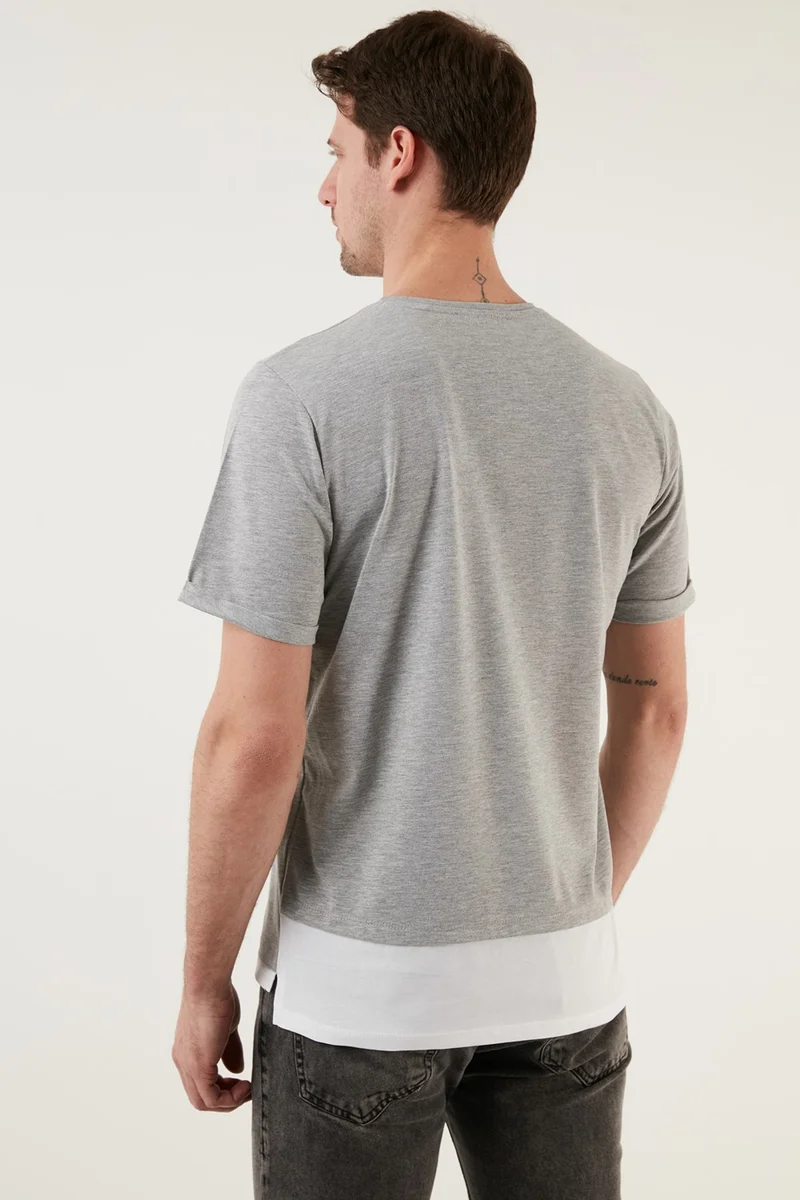 Buratti 100% Cotton Regular Fit Crew Neck T Shirt Men's T Shirt 5902515