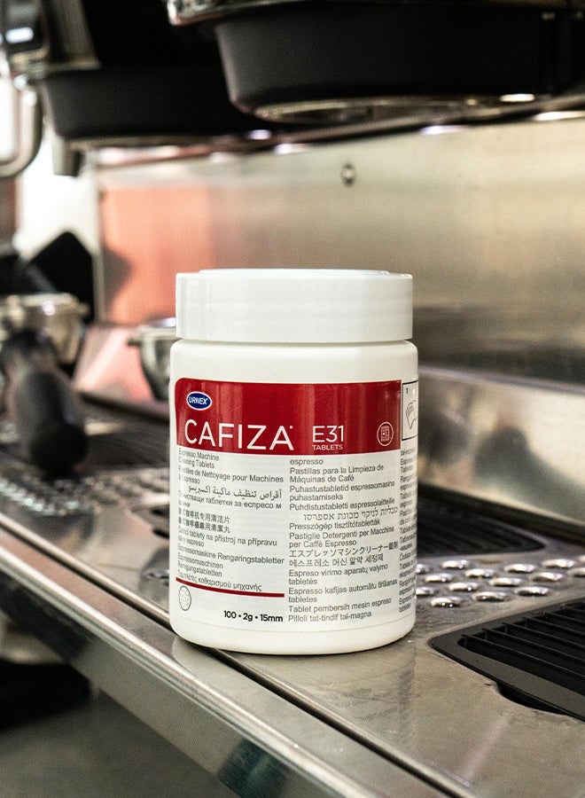 يورنكس أقراص تنظيف ماكينة الإسبريسو الاحترافية من يورنكس كافيزا - ١٠٠ قرص لمعدات القهوة والإسبريسو - Image 2