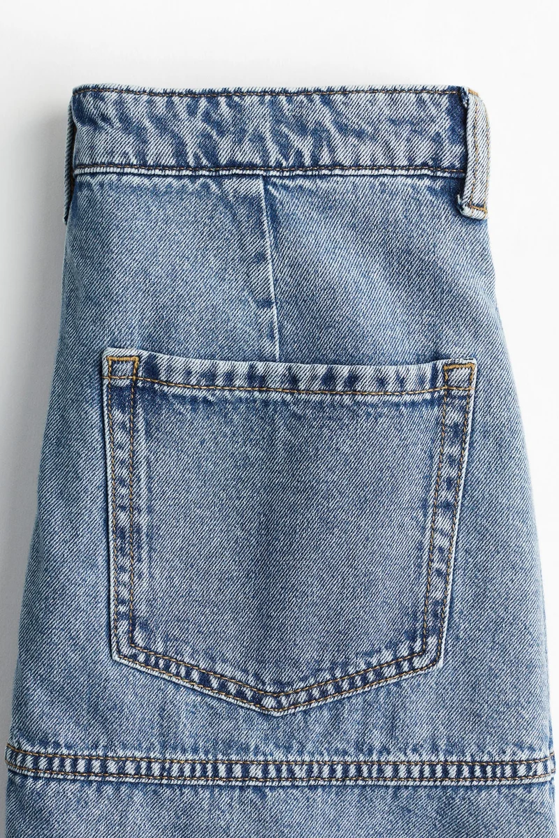 H&M Light denim blue A-line denim skirt for Women | Best Price UAE