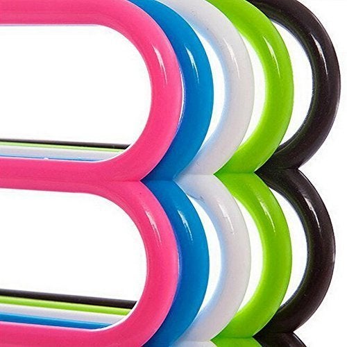 BluBasket BLUBASKET 5 Layer Plastic Colourful Pants Scarf Trousers Clothes Towels HangerHolder Set of 5  - Image 4