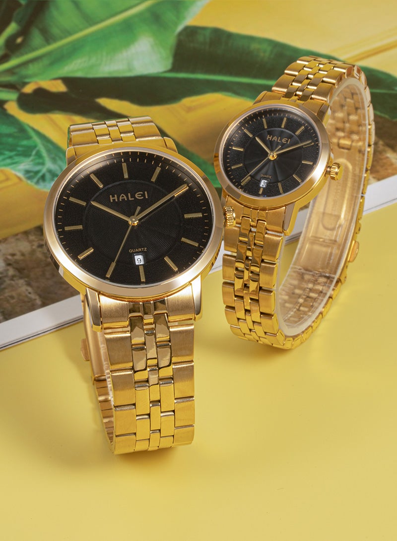 هالي ساعة هالي هارلي 586 مل كوارتز بسيطة للزوجين - Image 4