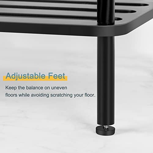 smusei Pool Stick Holder Pool Cue Holder Pool Cue Stick Rack Floor Stand Billiard Stick Holder Pool Table Accessories for Billiard Room Game Room Club Holds 6 Cues, Black - Image 5