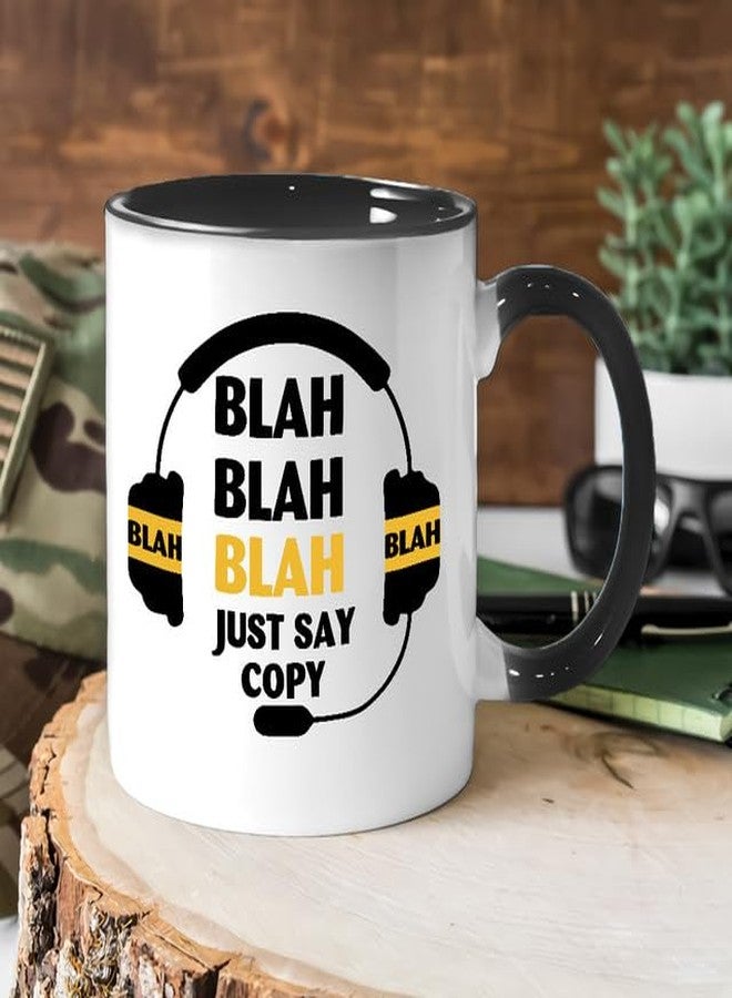 MEDROC 911 Dispatcher Gifts Mug - 11oz with Coaster and Makeup Bag, Say Copy Coffee Cups For Women Men, 911 Telecommunicators Week Appreciation Gift For Emergency Dispatch Employees Staffs Accessories - Image 5