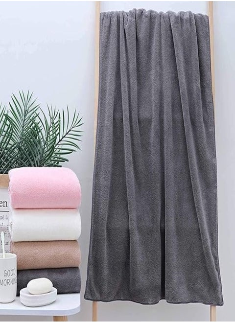 Grey Double-Sided Microfiber Towel Enjoy a luxurious experience and exceptional comfort with this 40 x 75 cm Grey Double-Sided Microfiber Towel; specially designed to meet all your needs, super absorbent, non-scratch and lint-free.