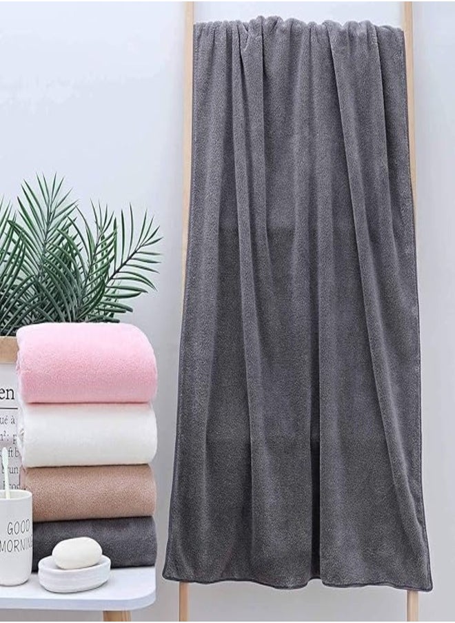 REXO - Grey Double-Sided Microfiber Towel Enjoy a luxurious experience and exceptional comfort with this 40 x 75 cm Grey Double-Sided Microfiber Towel; specially designed to meet all your needs, super absorbent, non-scratch and lint-free. - Image 1