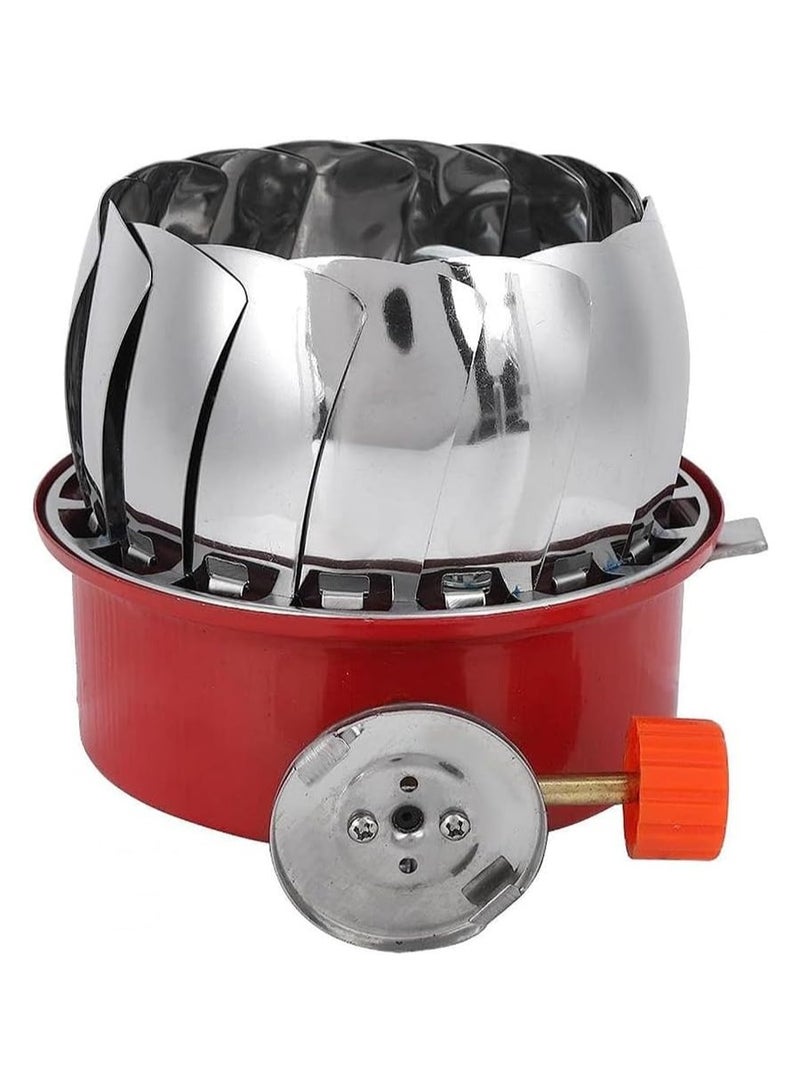 DubaiGallery Portable Outdoor Gas Stove Stainless Steel Windproof Backpacking Camping Gas Stove Picnic Kitchen - Image 3