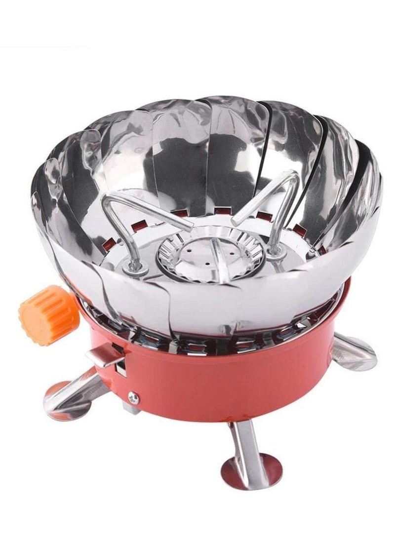 DubaiGallery Portable Outdoor Gas Stove Stainless Steel Windproof Backpacking Camping Gas Stove Picnic Kitchen - Image 4