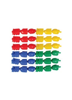 Learning Advantage LEARNING ADVANTAGE Transportation Linking Blocks - Set of 36 - Ages 18m+ - Pop Beads for Toddlers - Early Sensory and Fine Motor Manipulative  - Image 3