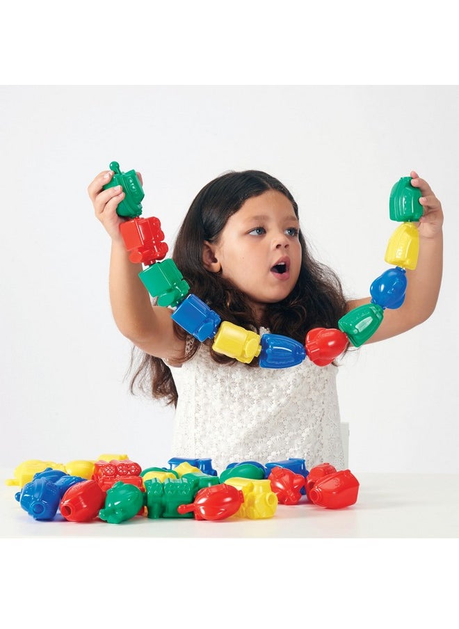 Learning Advantage LEARNING ADVANTAGE Transportation Linking Blocks - Set of 36 - Ages 18m+ - Pop Beads for Toddlers - Early Sensory and Fine Motor Manipulative  - Image 4
